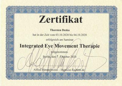 Integrated Eye Movement Therapie | Alfred Himmelweiss - Hypnose-Experte