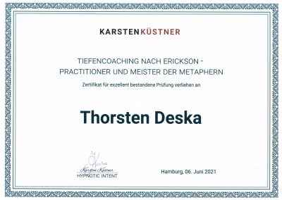 Tiefencoaching nach Erickson | Hypnotic Intent - Karsten Küstner