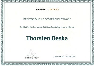 Professionelle Gesprächhypnose - Hypnoticintent