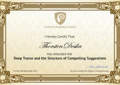 Deep Trance and the Structure of Compelling Suggestions | Hypnosis Training Academy - Igor Ledochowski